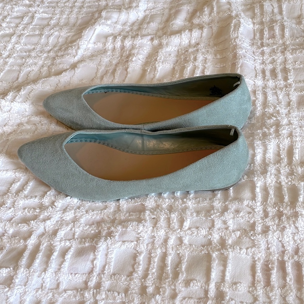 FREE with Purchase! Old Navy Pointy Ballet Thyme To Go flats - light baby blue